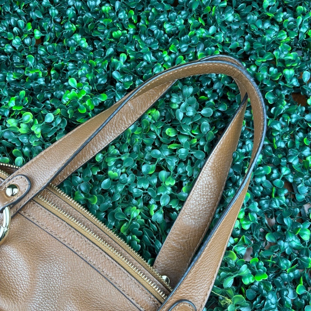 MICHAEL KORS FULTON SHOULDER BAG CAMEL BROWN COLOR - Picture 11 of 11